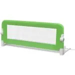 Balustradă de protecție pat copii, 2 buc., verde, 102×42 cm