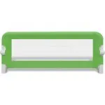 Balustradă de protecție pat copii, 2 buc., verde, 102×42 cm