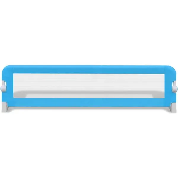 Balustradă de protecție pat copii, 2 buc., albastru, 150×42 cm