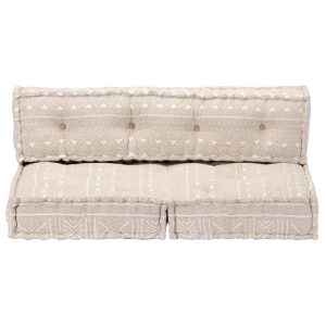 Pernă fotoliu puf, bej, material textil