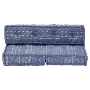 Pernă fotoliu puf, indigo, material textil