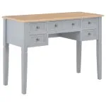 Birou de scris, gri, 109,5 x 45 x 77,5 cm, lemn