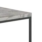 Măsuță de cafea, 75 x 75 x 38 cm, aspect de beton