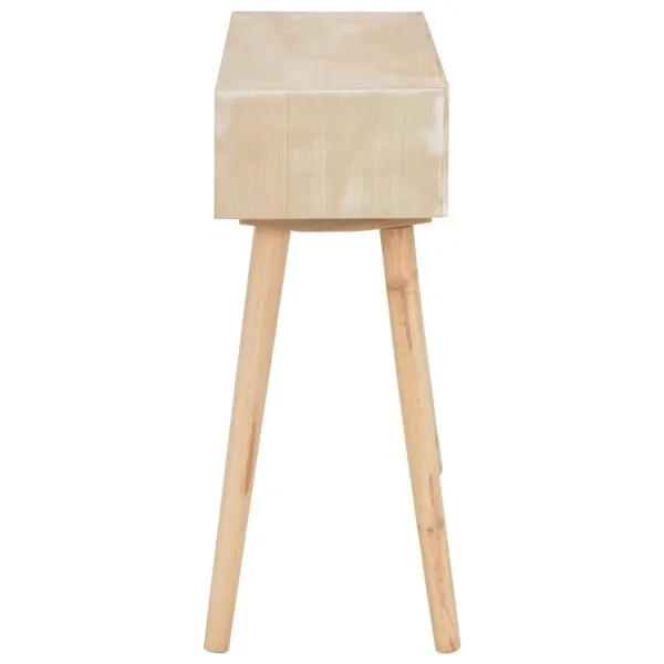 Masă consolă cu 3 sertare, 100x30x73 cm, lemn masiv de pin