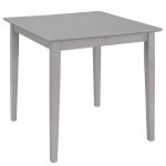 Masă de bucătărie extensibilă, gri, (80-120)x80x74 cm, MDF