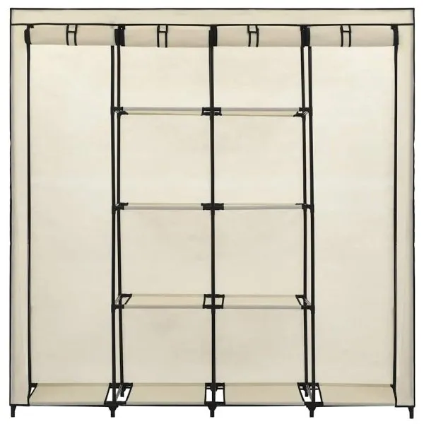 Șifonier cu 4 compartimente, crem, 175 x 45 x 170 cm