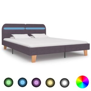 Cadru de pat cu LED-uri