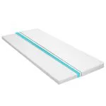 Topper de saltea, profil tip ou cu spumă rece, 6 cm, 90×200 cm