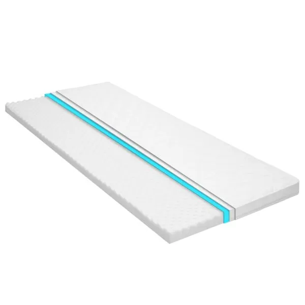 Topper de saltea, profil tip ou cu spumă rece, 6 cm, 90×200 cm