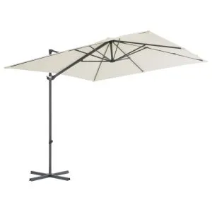 Umbrelă de soare de grădină, bază portabilă, nisipiu