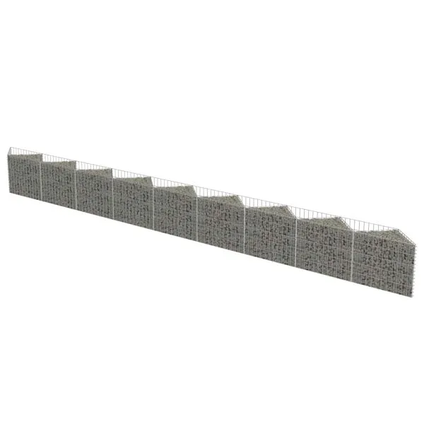 Perete gabion, 630 x 30 x 50 cm, oțel galvanizat