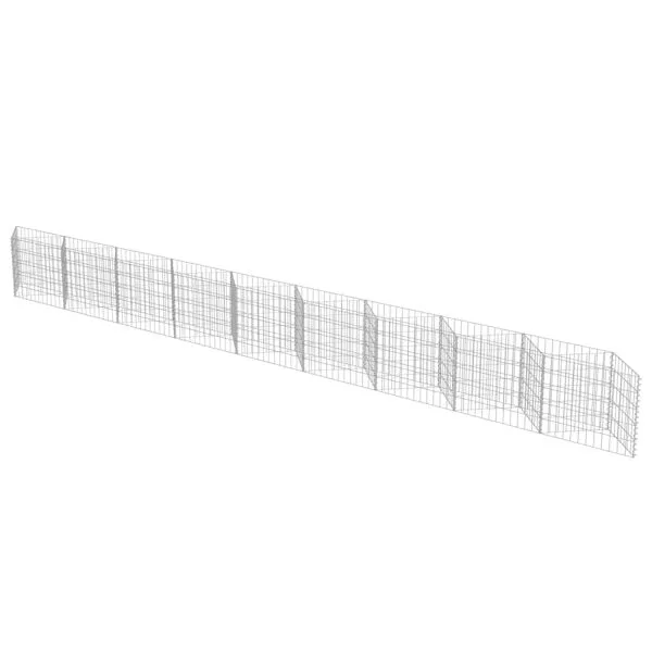 Perete gabion, 630 x 30 x 50 cm, oțel galvanizat