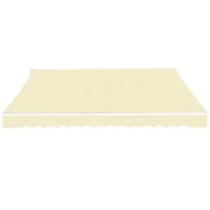 Copertină pliabilă acționată manual, crem, 600 cm