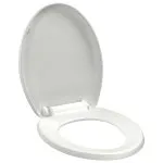 Capac WC cu închidere silențioasă, eliberare rapidă, alb