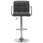 Scaun de bar, gri închis, material textil