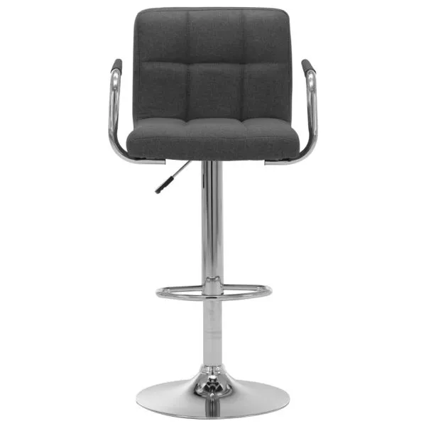 Scaun de bar, gri închis, material textil