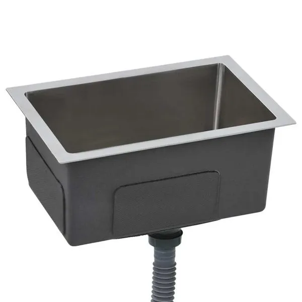 Chiuvetă de bucătărie lucrată manual, oțel inoxidabil