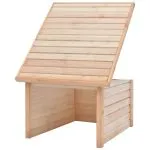 Garaj mașină de tuns iarba 92x104x59,5 cm lemn masiv pin 19 mm