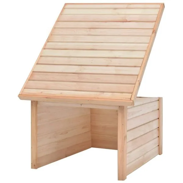 Garaj mașină de tuns iarba 92x104x59,5 cm lemn masiv pin 19 mm