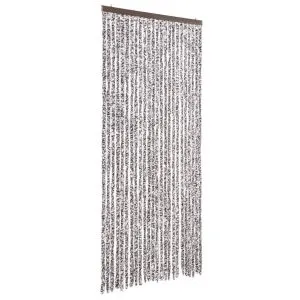 Perdea pentru insecte, maro și bej, 100×220 cm, Chenille