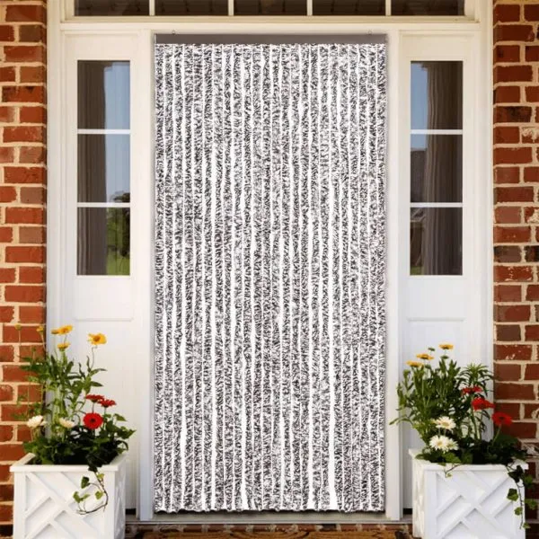 Perdea pentru insecte, maro și bej, 100×220 cm, Chenille