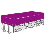 Plasă de container, negru, 3,5 x 8 m, HDPE