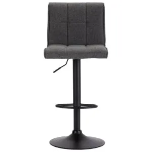 Scaun de bar, gri închis, material textil