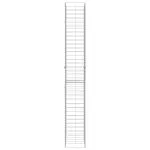 Coșuri gabion, 3 buc., 25 x 25 x 197 cm, oțel galvanizat