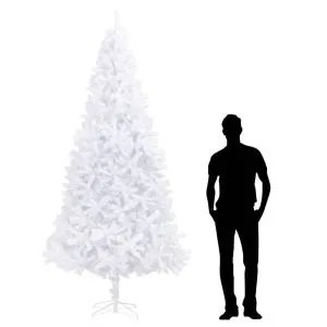 Brad de Crăciun artificial, alb, 300 cm