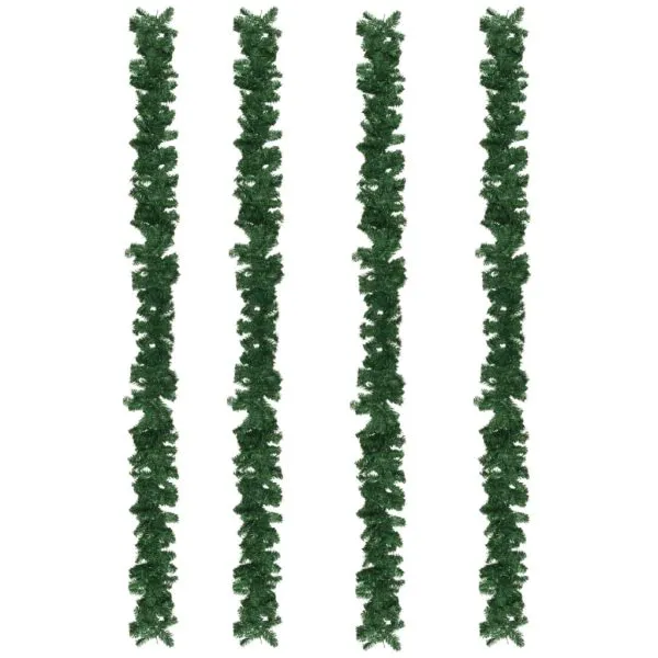 Ghirlande de Crăciun, 4 buc., verde, 270 cm, PVC