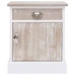 Noptiere, 2 buc., 38 x 28 x 45 cm, lemn de paulownia