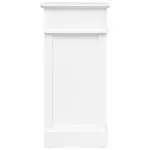 Pantofar, alb, 50 x 28 x 58 cm, lemn de paulownia