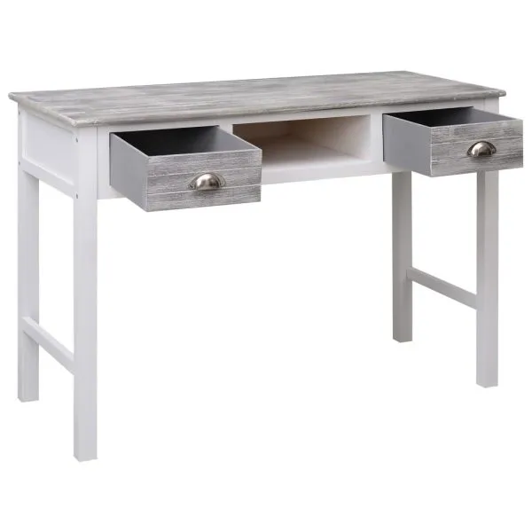 Birou de scris, gri, 110 x 45 x 76 cm, lemn