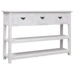 Dulap, alb antichizat, 115x30x76 cm, lemn
