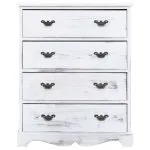 Dulap cu sertare, alb, 60x30x75 cm, lemn