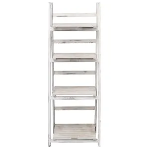 Stativ de plante cu 4 rafturi, 43x33x113 cm, lemn