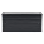 Strat înălțat de grădină antracit 100x40x45 cm oțel galvanizat