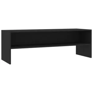 Dulap TV, negru, 120x40x40 cm, lemn prelucrat