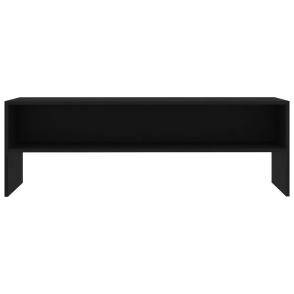 Dulap TV, negru, 120x40x40 cm, lemn prelucrat