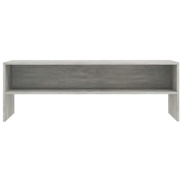 Comodă TV, gri beton, 120 x 40 x 40 cm, lemn prelucrat