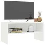 Dulap TV, alb, 80x40x40 cm, lemn prelucrat