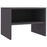 Noptiere, 2 buc., gri, 40 x 30 x 30 cm, PAL
