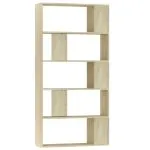 Bibliotecă/Separator, stejar sonoma 80x24x159 cm lemn prelucrat