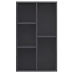 Bibliotecă/Servantă, gri, 50x25x80 cm, PAL
