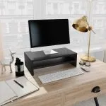 Suport monitor, negru, 42x24x13 cm, lemn prelucrat