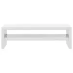 Suport monitor, alb extralucios, 42x24x13 cm, lemn prelucrat