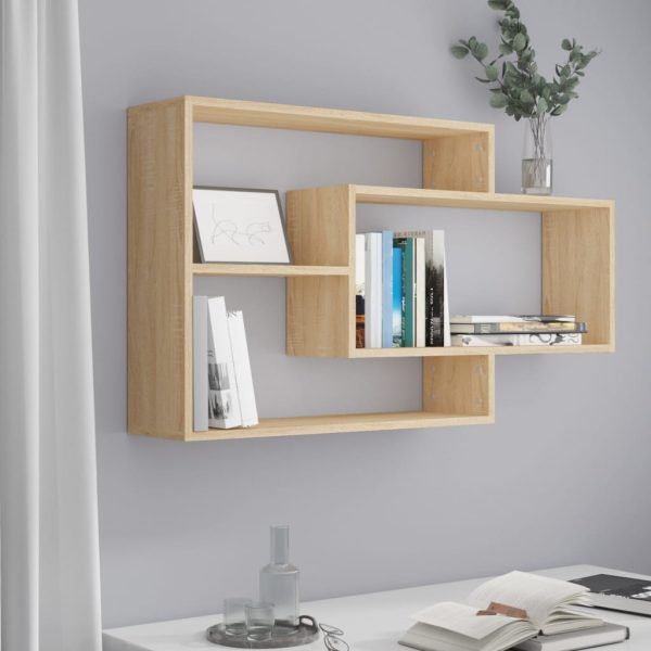 Rafturi de perete, stejar sonoma,104x20x58,5 cm, lemn prelucrat