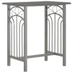 Set mobilier de bar, 3 piese, antracit, lemn și oțel