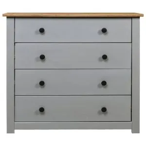 Dulap lateral, gri, 80 x 40 x 73 cm, gama pin de Panama