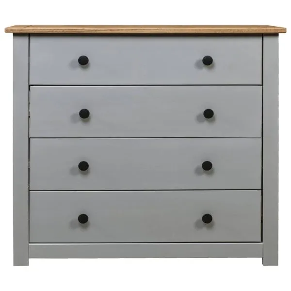 Dulap lateral, gri, 80 x 40 x 73 cm, gama pin de Panama